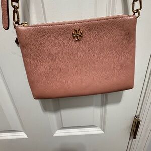 Tory Burch pink crossbody leather bag